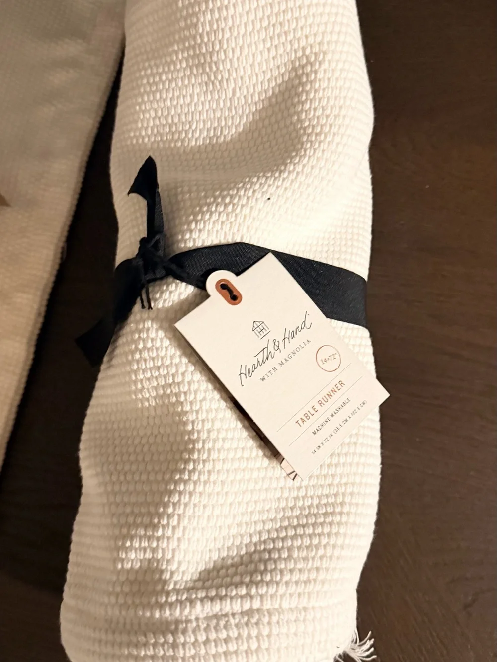 3 for this price Cream Woven Fringe Table Runner - Home Dining